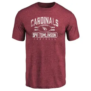 Youth Dalvin Tomlinson Arizona Cardinals Flanker Tri-Blend T-Shirt - Maroon