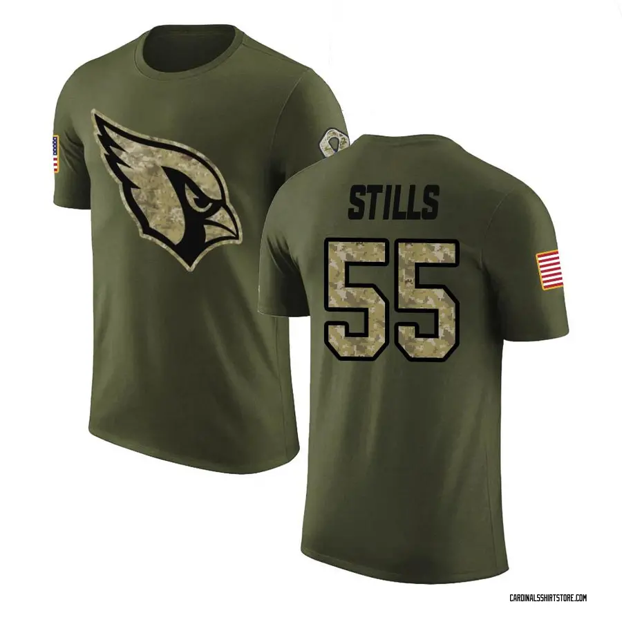 Youth Dante Stills Arizona Cardinals Olive Salute to Service Legend T-Shirt