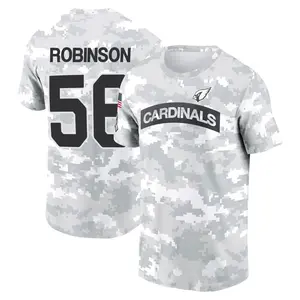 Youth Darius Robinson Arizona Cardinals Arctic Camo 2024 Salute to Service Performance T-Shirt