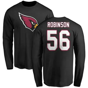 Youth Darius Robinson Arizona Cardinals Name & Number Logo Long Sleeve T-Shirt - Black