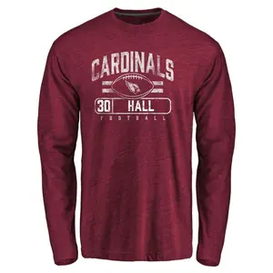 Youth Darren Hall Arizona Cardinals Flanker Tri-Blend Long Sleeve T-Shirt - Garnet