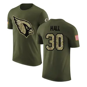 Youth Darren Hall Arizona Cardinals Olive Salute to Service Legend T-Shirt
