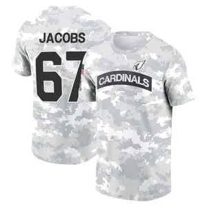 Youth Demontrey Jacobs Arizona Cardinals Arctic Camo 2024 Salute to Service Performance T-Shirt