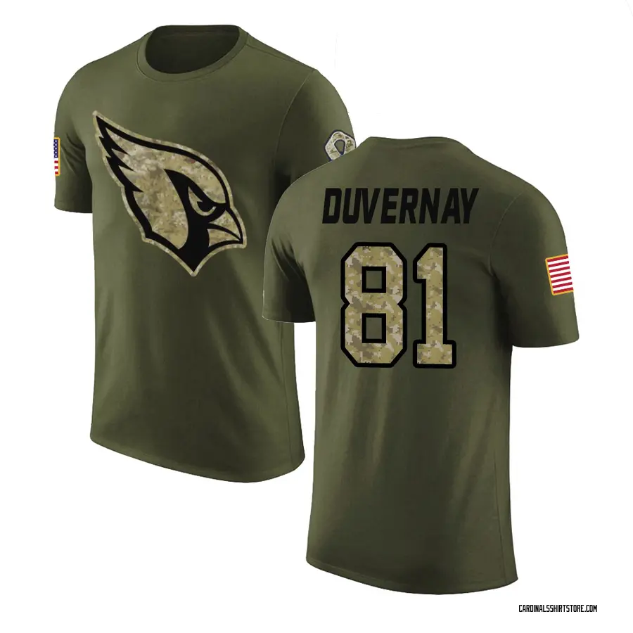 Youth Devin Duvernay Arizona Cardinals Olive Salute to Service Legend T-Shirt