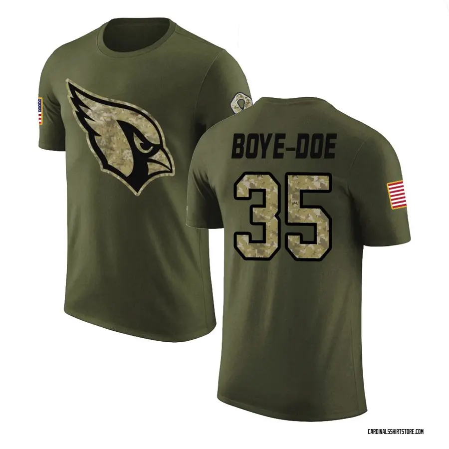 Youth Ekow Boye-Doe Arizona Cardinals Olive Salute to Service Legend T-Shirt