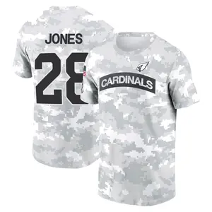 Youth Elijah Jones Arizona Cardinals Arctic Camo 2024 Salute to Service Performance T-Shirt