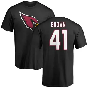 Youth Elliott Brown Arizona Cardinals Name & Number Logo T-Shirt - Black