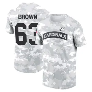 Youth Evan Brown Arizona Cardinals Arctic Camo 2024 Salute to Service Performance T-Shirt
