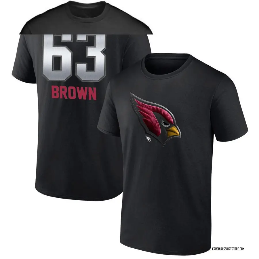 Youth Evan Brown Arizona Cardinals Midnight Mascot T-Shirt - Black