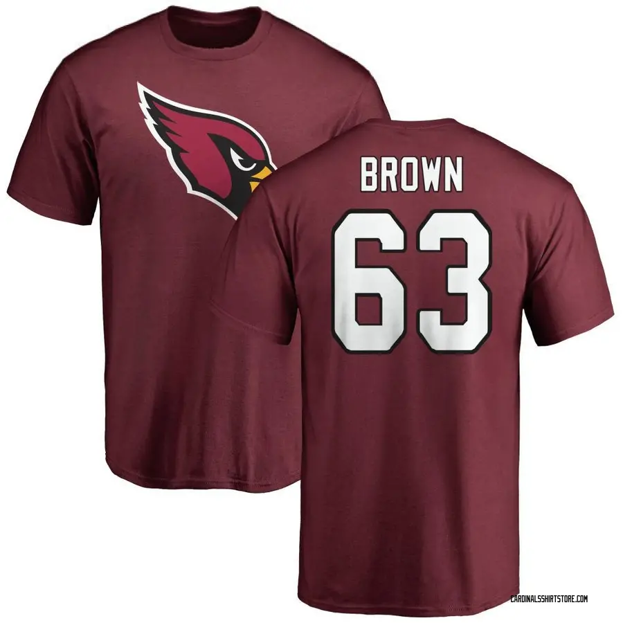 Youth Evan Brown Arizona Cardinals Name & Number Logo T-Shirt - Maroon