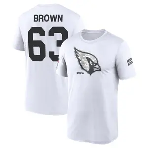 Youth Evan Brown Arizona Cardinals White 2024 Salute to Service Legend Performance T-Shirt