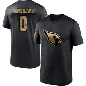 Youth Gardner Minshew Arizona Cardinals Black 2020 Salute To Service Performance T-Shirt