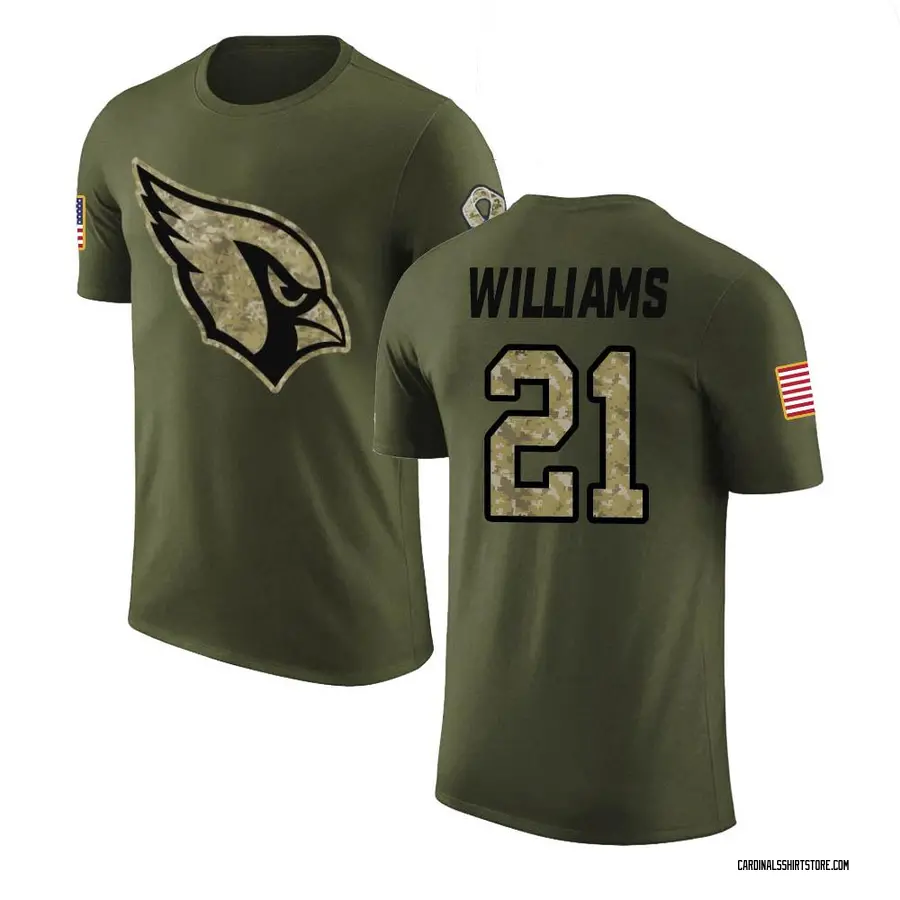 Youth Garrett Williams Arizona Cardinals Olive Salute to Service Legend T-Shirt