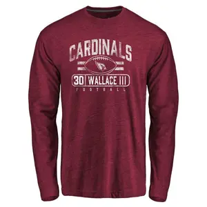 Youth Harrison Wallace III Arizona Cardinals Flanker Tri-Blend Long Sleeve T-Shirt - Garnet