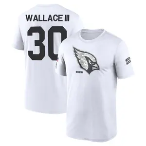 Youth Harrison Wallace III Arizona Cardinals White 2024 Salute to Service Legend Performance T-Shirt