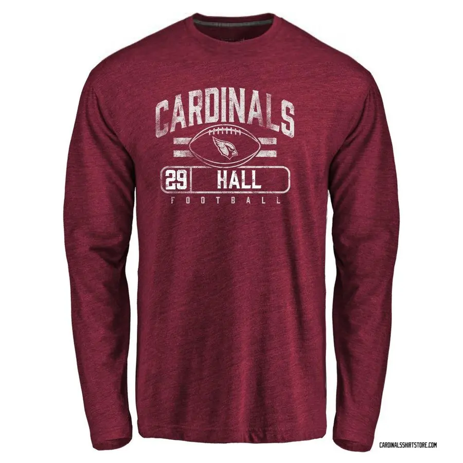 Youth Hassan Hall Arizona Cardinals Flanker Tri-Blend Long Sleeve T-Shirt - Garnet