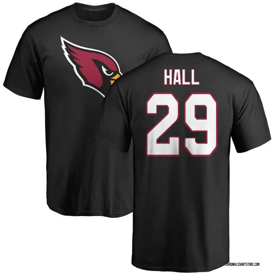 Youth Hassan Hall Arizona Cardinals Name & Number Logo T-Shirt - Black