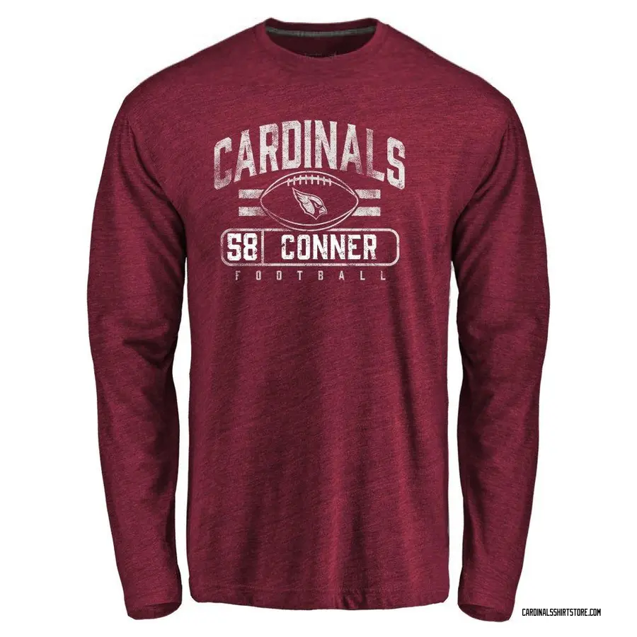 Youth Hayden Conner Arizona Cardinals Flanker Tri-Blend Long Sleeve T-Shirt - Garnet