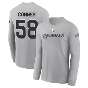 Youth Hayden Conner Arizona Cardinals Gray 2024 Salute to Service Long Sleeve T-Shirt