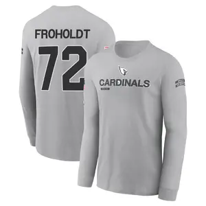 Youth Hjalte Froholdt Arizona Cardinals Gray 2024 Salute to Service Long Sleeve T-Shirt