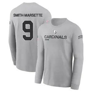 Youth Ihmir Smith-Marsette Arizona Cardinals Gray 2024 Salute to Service Long Sleeve T-Shirt