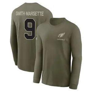 Youth Ihmir Smith-Marsette Arizona Cardinals Olive 2025 Salute to Service Sideline Long Sleeve T-Shirt