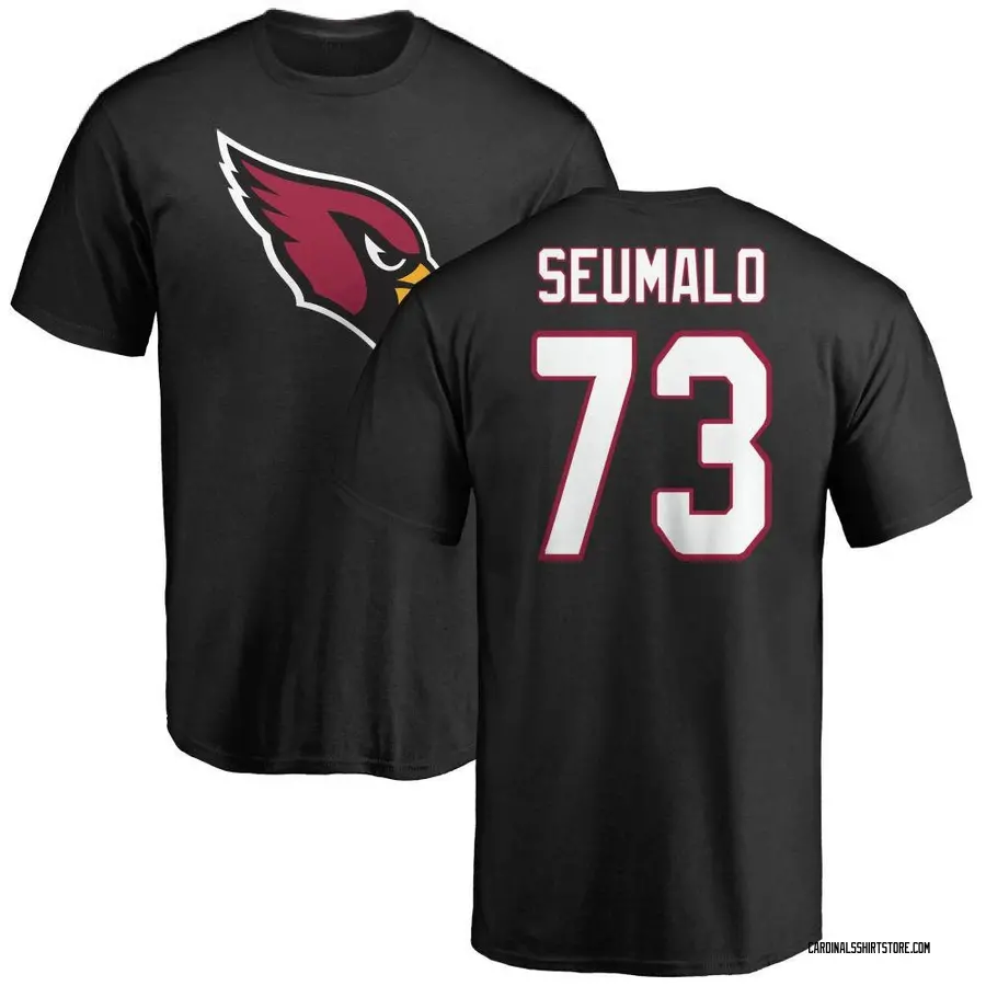 Youth Isaac Seumalo Arizona Cardinals Name & Number Logo T-Shirt - Black