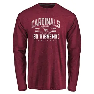 Youth Jack Gibbens Arizona Cardinals Flanker Tri-Blend Long Sleeve T-Shirt - Garnet
