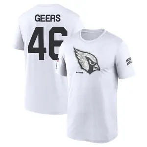 Youth Jameson Geers Arizona Cardinals White 2024 Salute to Service Legend Performance T-Shirt