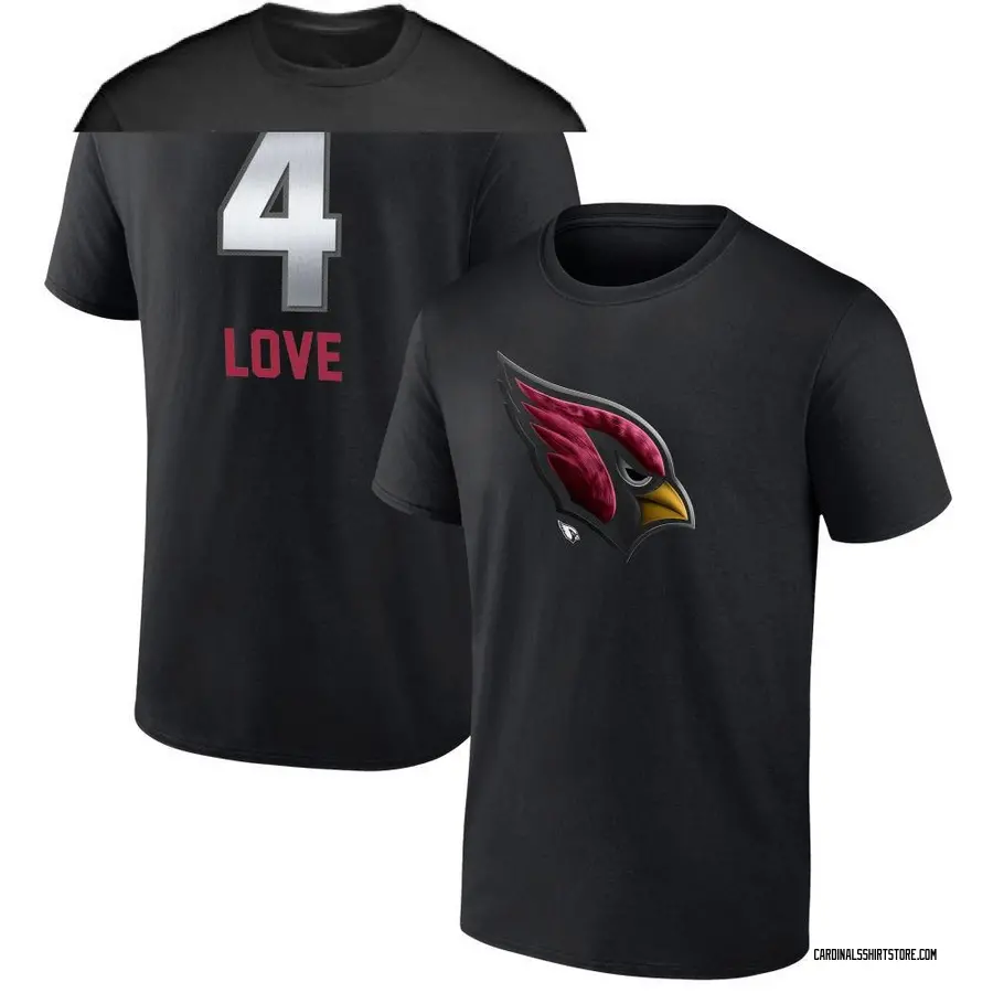 Youth Jeremiyah Love Arizona Cardinals Midnight Mascot T-Shirt - Black