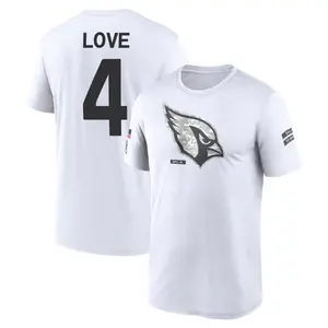 Youth Jeremiyah Love Arizona Cardinals White 2024 Salute to Service Legend Performance T-Shirt