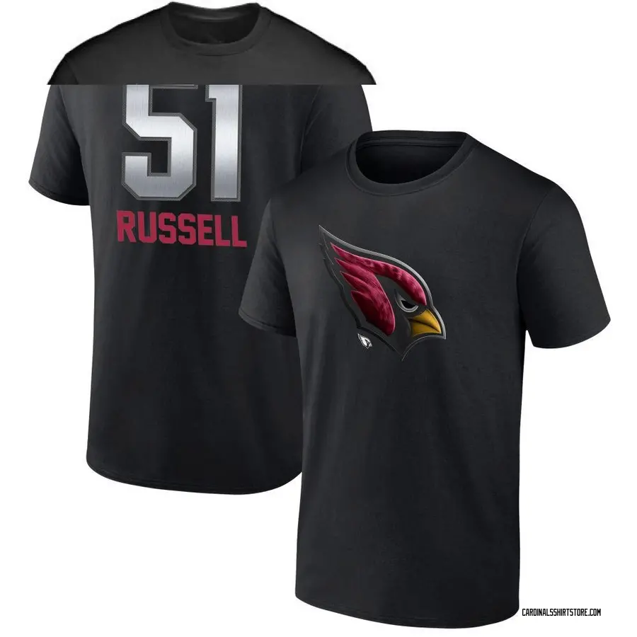Youth J.J. Russell Arizona Cardinals Midnight Mascot T-Shirt - Black