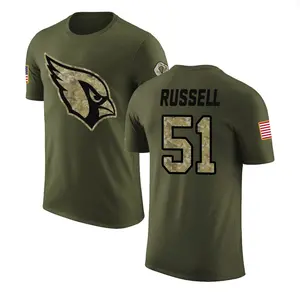 Youth J.J. Russell Arizona Cardinals Olive Salute to Service Legend T-Shirt