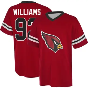 Youth Jonah Williams Arizona Cardinals Red Name & Number Game Day V-Neck T-Shirt