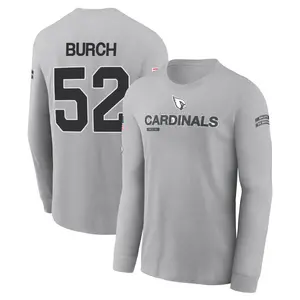 Youth Jordan Burch Arizona Cardinals Gray 2024 Salute to Service Long Sleeve T-Shirt