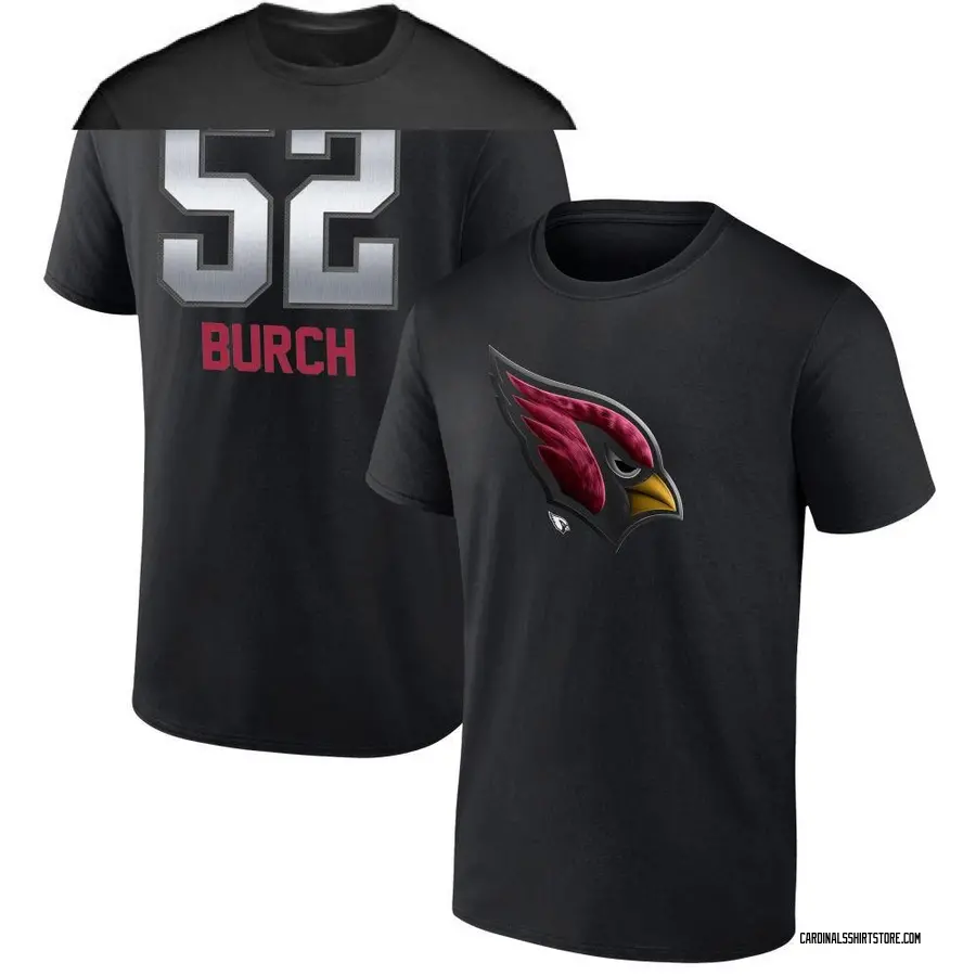 Youth Jordan Burch Arizona Cardinals Midnight Mascot T-Shirt - Black