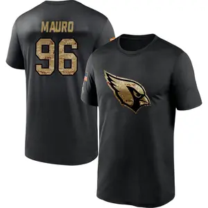 Youth Josh Mauro Arizona Cardinals Black 2020 Salute To Service Performance T-Shirt