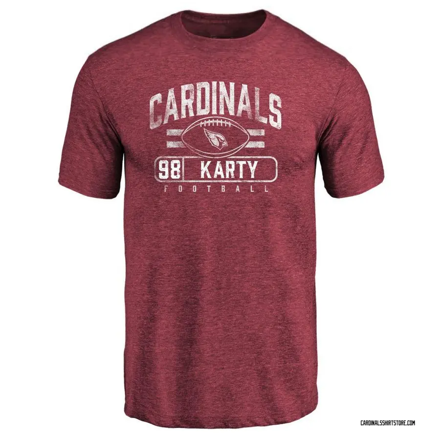 Youth Joshua Karty Arizona Cardinals Flanker Tri-Blend T-Shirt - Maroon
