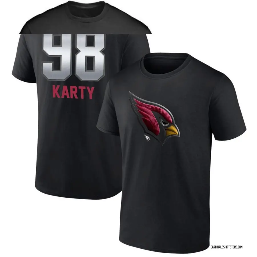 Youth Joshua Karty Arizona Cardinals Midnight Mascot T-Shirt - Black