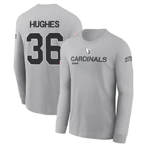 Youth JuJu Hughes Arizona Cardinals Gray 2024 Salute to Service Long Sleeve T-Shirt