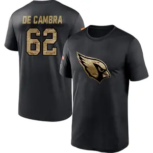 Youth Ka'ena De Cambra Arizona Cardinals Black 2020 Salute To Service Performance T-Shirt