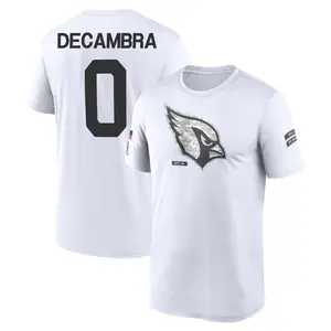 Youth Ka'ena Decambra Arizona Cardinals White 2024 Salute to Service Legend Performance T-Shirt