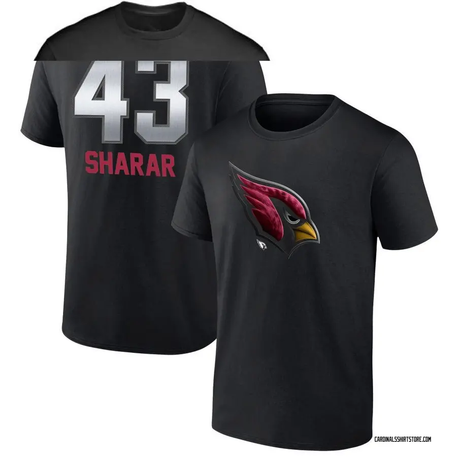 Youth Karson Sharar Arizona Cardinals Midnight Mascot T-Shirt - Black