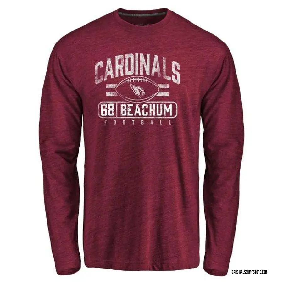 Youth Kelvin Beachum Arizona Cardinals Flanker Tri-Blend Long Sleeve T-Shirt - Garnet