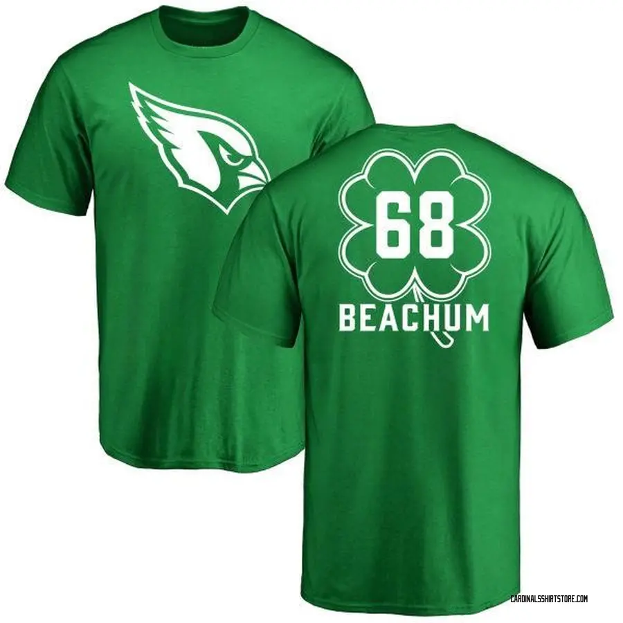 Youth Kelvin Beachum Arizona Cardinals Green St. Patrick's Day Name & Number T-Shirt