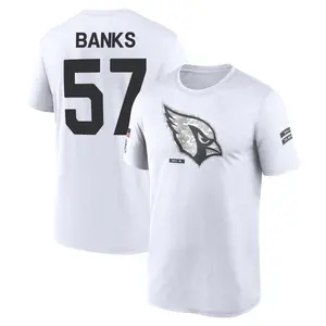 Youth Keshawn Banks Arizona Cardinals White 2024 Salute to Service Legend Performance T-Shirt