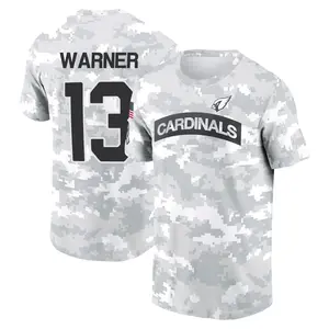 Youth Kurt Warner Arizona Cardinals Arctic Camo 2024 Salute to Service Performance T-Shirt