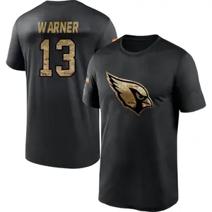 Youth Kurt Warner Arizona Cardinals Black 2020 Salute To Service Performance T-Shirt