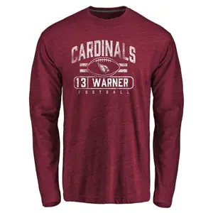 Youth Kurt Warner Arizona Cardinals Flanker Tri-Blend Long Sleeve T-Shirt - Garnet