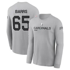 Youth Kyon Barrs Arizona Cardinals Gray 2024 Salute to Service Long Sleeve T-Shirt